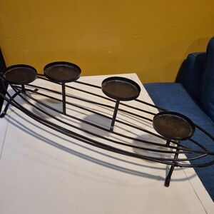Black Metal Candle Holder